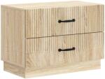 vidaXL Noptiera cu 2 sertare, stejar sonoma, 62 x 34, 5 x 44, 5 cm (895237)