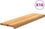 vidaXL Trepte de scara 16 buc maro deschis lemn masiv de stejar GartenMobel Dekor (3282997) Covor