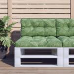 vidaXL Perne de paleti, 2 buc. , model cu frunze, textil GartenMobel Dekor (360730)
