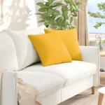 vidaXL Perne pentru canapea 2 pcs Galben Deschis 45 x 45 cm GartenMobel Dekor (42013952)