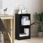 vidaXL Biblioteca Stejar negru 40x24x76 cm Lemn prelucrat GartenMobel Dekor (862000) Biblioteca