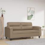 vidaXL Canapea cu 2 locuri, cappuccino, 140 cm, piele ecologica GartenMobel Dekor (359587) Canapea