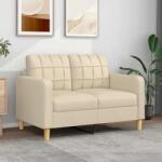vidaXL Canapea cu 2 locuri, crem, 120 cm, material textil GartenMobel Dekor (359085) Canapea