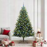 vidaXL Brad de Craciun artificial cu ramuri articulare 300 LEDs 210 cm GartenMobel Dekor (3396007)