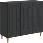 vidaXL Bufet Negru 89 x 34, 5 x 80 cm Lemn prelucrat GartenMobel Dekor (894186) Comoda