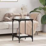 vidaXL Masa de cafea Stejar Negru 40 x 40 x 55 cm Lemn compozit GartenMobel Dekor (881898)