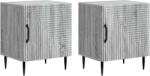 vidaXL Set 2 noptiere dormitor gri Sonoma, 43x34, 5x50 cm, lemn prelucrat (894808)