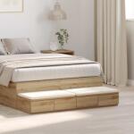 vidaXL Sertare pentru pat Stejar Artizanal 120 x 36, 5 x 16, 5 cm GartenMobel Dekor (866946)