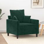 vidaXL Fotoliu canapea, verde închis, 60 cm, catifea GartenMobel Dekor (359285) Canapea