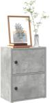 vidaXL Biblioteca, gri beton, 40x24x52 cm, lemn prelucrat GartenMobel Dekor (860358) Biblioteca