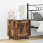 vidaXL Noptiera stejar fumuriu 44x34, 5x45 cm din lemn compozit, stil modern (869570)