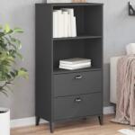 vidaXL Biblioteca „VIKEN, gri antracit, 60x35x123 cm, lemn masiv pin GartenMobel Dekor (374949) Biblioteca
