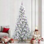 vidaXL Brad de Craciun artificial cu ramuri articulare Alb 240 cm GartenMobel Dekor (3397516)