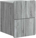 vidaXL Noptiera suspendata gri Sonoma cu 2 sertare, 33 x 34, 5 x 43 cm (898307)