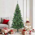vidaXL Pom de Craciun artificial pre-iluminat cu 300 LED Verde 180 cm GartenMobel Dekor (3396758)