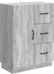 vidaXL Bufet cu sertar Sonoma gri 66 x 34, 5 x 87 cm Lemn prelucrat GartenMobel Dekor (895321) Comoda