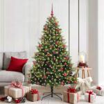 vidaXL Brad de Craciun artificial cu ramuri articulare 300 LEDs 180 cm GartenMobel Dekor (3395991)