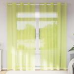 vidaXL Perdele Voile cu Oelii 2 buc Verde mar 140x225 cm GartenMobel Dekor (4102055)