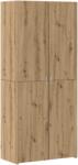 vidaXL Bufet 2 pcs Stejar Artizanal 80 x 42 x 185 cm GartenMobel Dekor (3365595) Comoda
