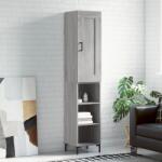 vidaXL Dulap înalt, gri sonoma, 34, 5x34x180 cm, lemn prelucrat GartenMobel Dekor (3200327) Comoda
