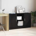 vidaXL Bufet Stejar Negru 120 x 30, 5 x 70 cm Lemn compozit GartenMobel Dekor (862521) Comoda