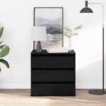 vidaXL Comoda cu sertare Stejar negru 60 x 41 x 58 cm Lemn compozit GartenMobel Dekor (868892) Comoda