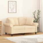 vidaXL Perne decorative 2 buc. crem 40x40 cm, material textil GartenMobel Dekor (349473)