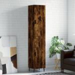 vidaXL Dulap înalt, stejar fumuriu, 34, 5x34x180 cm, lemn prelucrat GartenMobel Dekor (3198806) Comoda