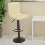 vidaXL Scaun de bar, crem, material textil GartenMobel Dekor (334274)