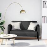 vidaXL Canapea loveseat neagra 110 cm piele artificiala GartenMobel Dekor (4100536) Canapea