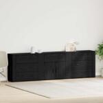 vidaXL Bufet cu sertar Stejar Negru 240 x 33 x 70 cm Lemn compozit GartenMobel Dekor (3333085) Comoda