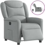 vidaXL Fotoliu rabatabil electric, gri deschis, textil GartenMobel Dekor (3303174)