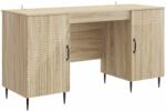 vidaXL Birou cu raft Stejar Sonoma 142, 5 x 50 x 75 cm Lemn prelucrat GartenMobel Dekor (3414605)