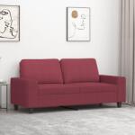 vidaXL Canapea cu 2 locuri, rosu vin, 140 cm, material textil GartenMobel Dekor (359397) Canapea