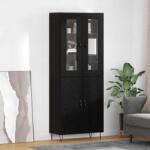 vidaXL Bufet Stejar alb si negru 69, 5 x 34 x 180 cm Lemn compozit GartenMobel Dekor (3402710) Comoda