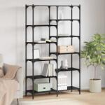 vidaXL Raft pentru carti Stejar negru 100 x 32 x 170 cm Lemn compozit GartenMobel Dekor (881892) Biblioteca