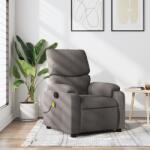 vidaXL Fotoliu de masaj rabatabil, gri taupe, material textil GartenMobel Dekor (373430)