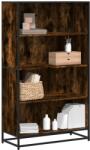 vidaXL Biblioteca, stejar fumuriu, 80, 5x35x139 cm, lemn prelucrat GartenMobel Dekor (3300847) Biblioteca