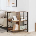 vidaXL Raft pentru carti Lemn vechi 78.5 x 33 x 82 cm Lemn compozit GartenMobel Dekor (882753) Biblioteca