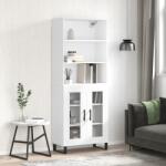 vidaXL Dulap înalt, alb, 69, 5x34x180 cm, lemn compozit GartenMobel Dekor (3189341) Comoda