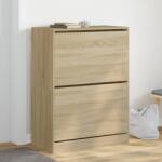 vidaXL Pantofar cu 2 sertare rabatabile, stejar sonoma, 80x42x108 cm GartenMobel Dekor (3214401) Pantofar