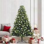 vidaXL Brad de Craciun artificial cu ramuri articulare 300 LEDs 210 cm GartenMobel Dekor (3396005)
