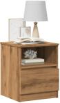 vidaXL Noptiere, 2 buc. , stejar artizanal, 40x40x50 cm, lemn prelucrat GartenMobel Dekor (856501)