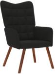 vidaXL Scaun de relaxare, negru, catifea GartenMobel Dekor (4016816)