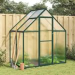 vidaXL Sere cu cadru de baza, verde, 169x114x195 cm, aluminiu GartenMobel Dekor (4005823)