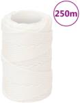 vidaXL Franghie de barca, alb complet, 2 mm, 250 m, polipropilena GartenMobel Dekor (152532)