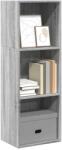 vidaXL Biblioteca, gri sonoma, 40x30x114 cm, lemn prelucrat GartenMobel Dekor (857872) Biblioteca