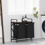vidaXL Cos de rufe 2 compartimente cu raft stejar maro GartenMobel Dekor (859069)