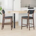 vidaXL Scaune de dining 2 pcs Maro deschis 48 x 49 x 95 cm GartenMobel Dekor (42020475)