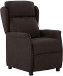 vidaXL Fotoliu recliner Maro închis 66.5 x 94 x 101.5 cm Poliester GartenMobel Dekor (340157)